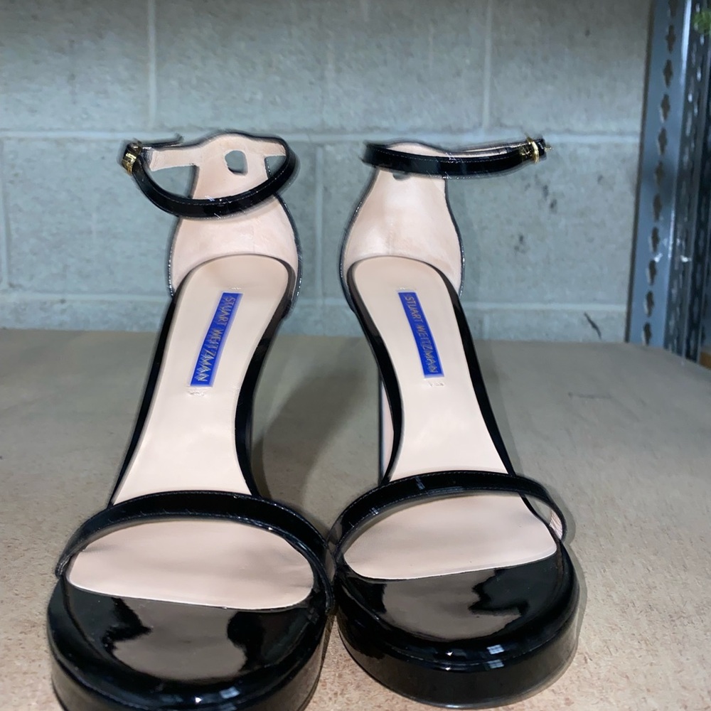Stuart Weitzman Black Patent Leather Heels